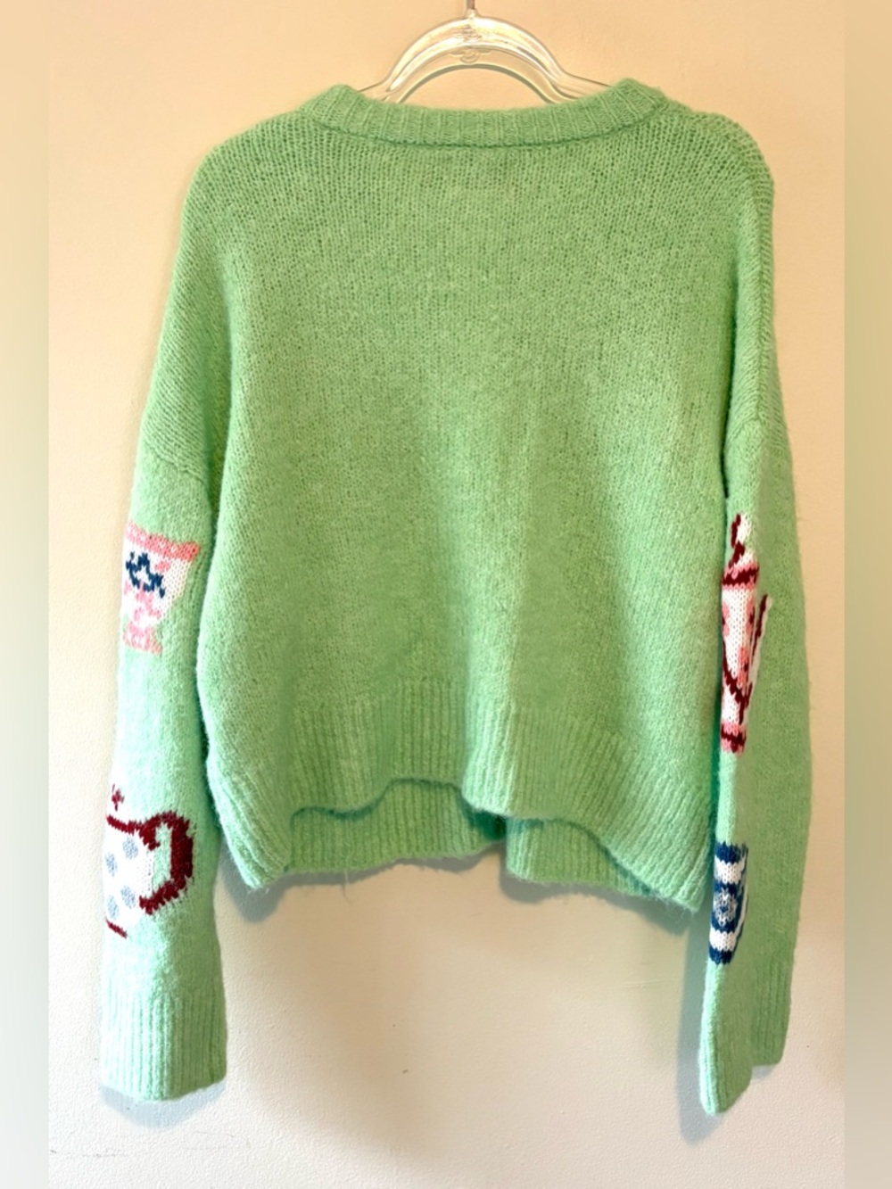 New Urban Outfitters BDG Becca tea time teapot oversized cardigan sweater - Picture 8 of 9